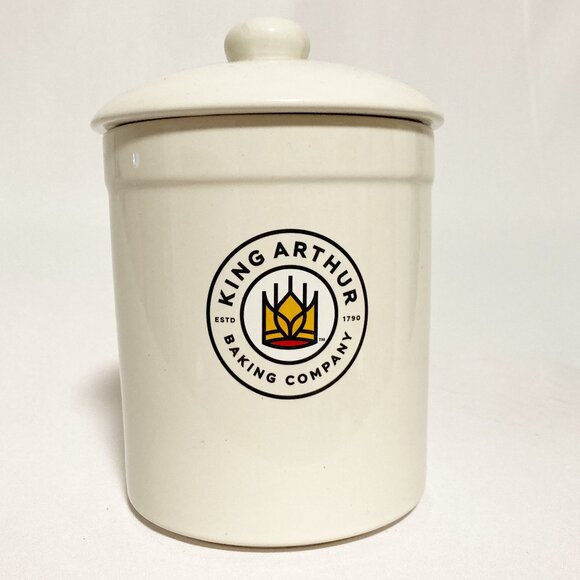 Chantal King Arthur Flour Stoneware Kitchen Canister Sourdough Starter Crock 1Qt - Picture 1 of 7